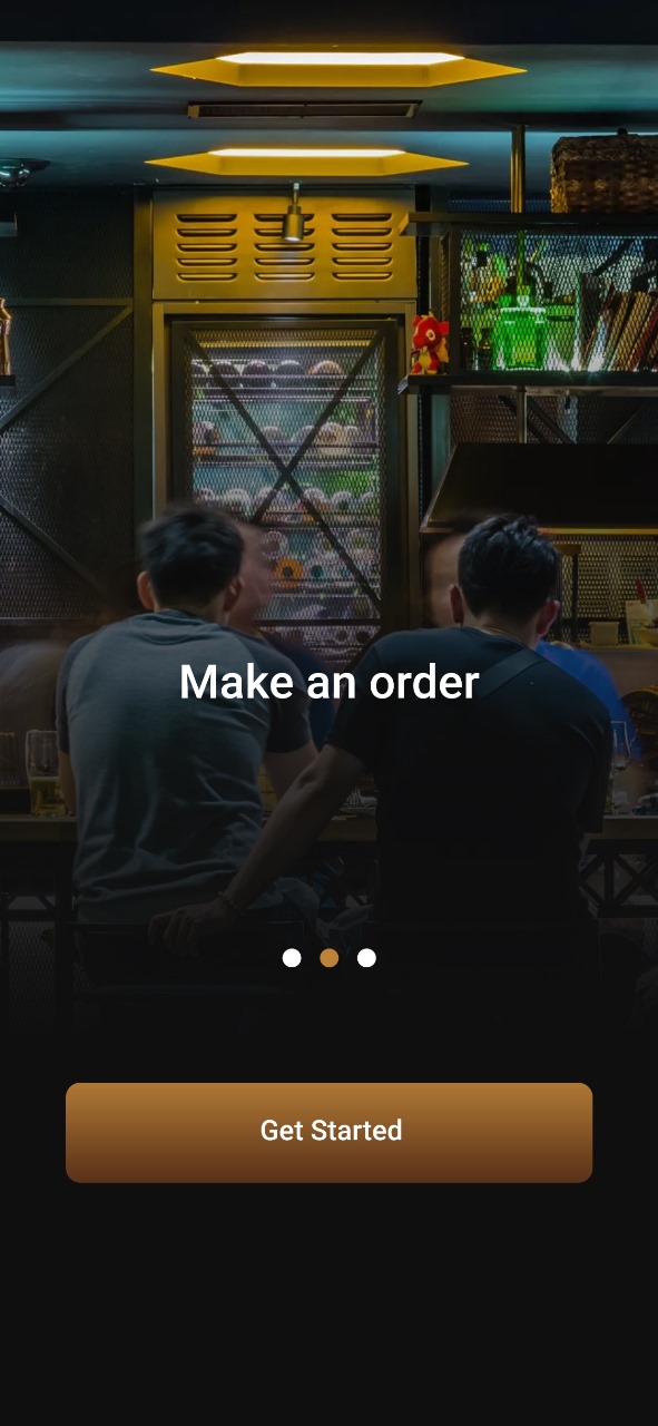 Orders and history screen